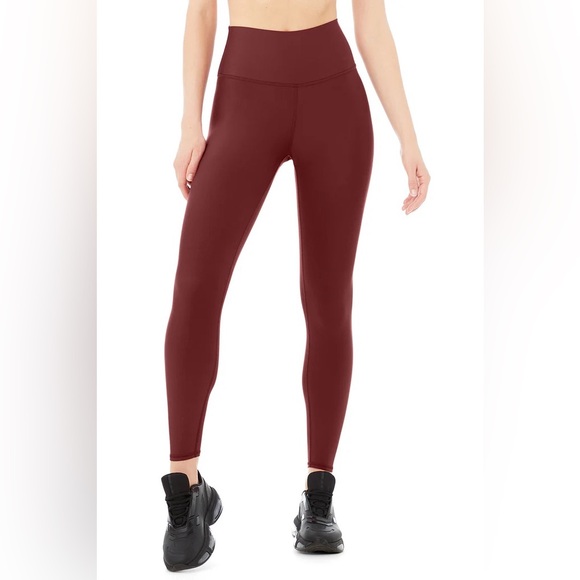 Alo Yoga Airlift High-Waist Leggings Cranberry XS - Picture 2 of 3